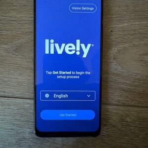 Lively Jitterbug 4 Smartphone with Blue Screen - Like New, Wiped